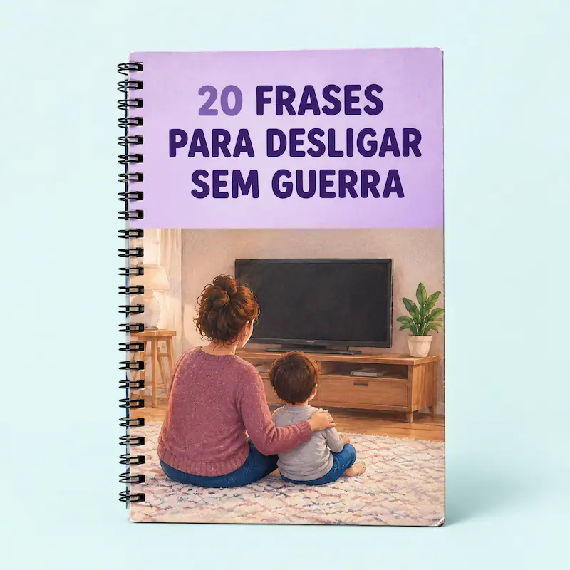 Mockup das 20 frases para desligar o ecrã sem guerra
